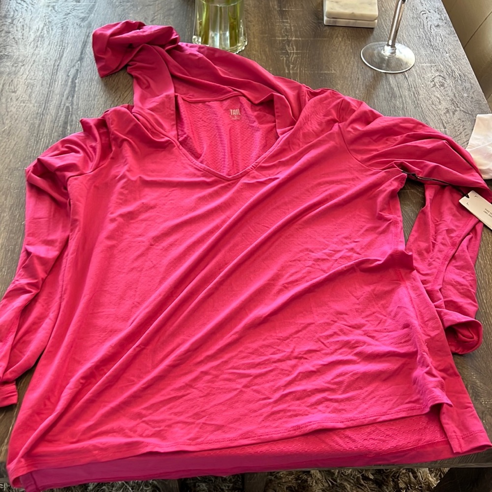 NWT pink hooded sweatshirt